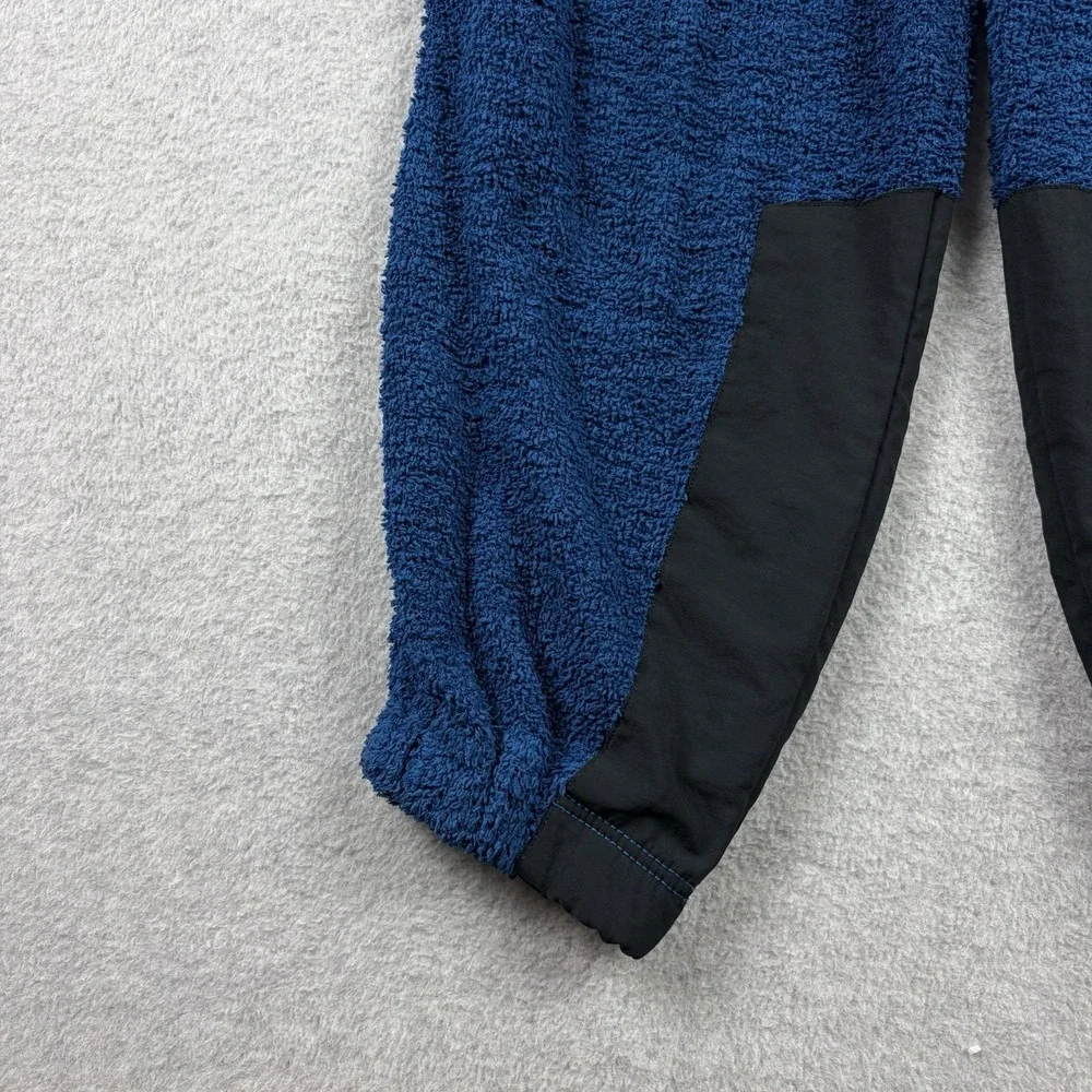 Free People Movement Pants XS Blue Cuddle Up‎ Fuzzy Baggy Loose Sherpa Jogger